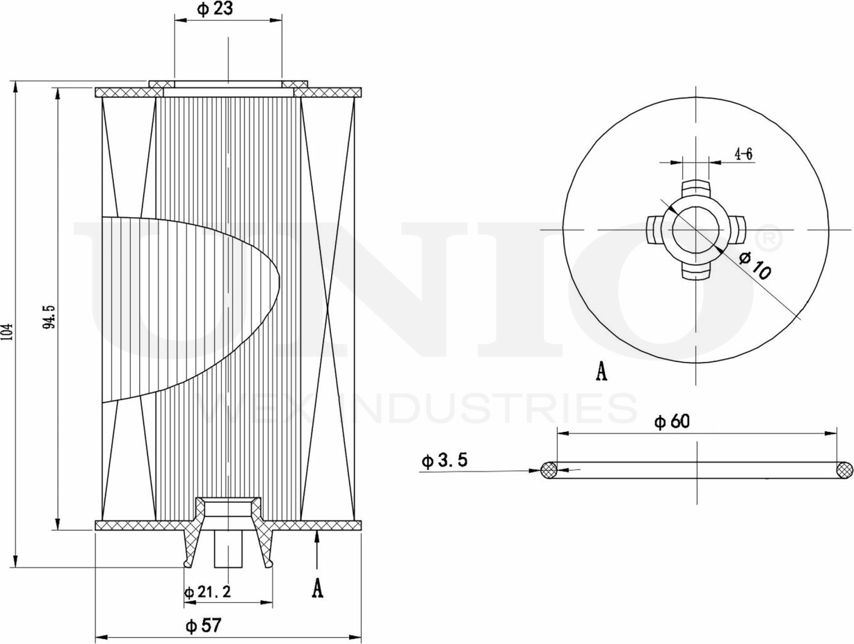 Фильтр масляный (Unio). Артикул FLT-20001