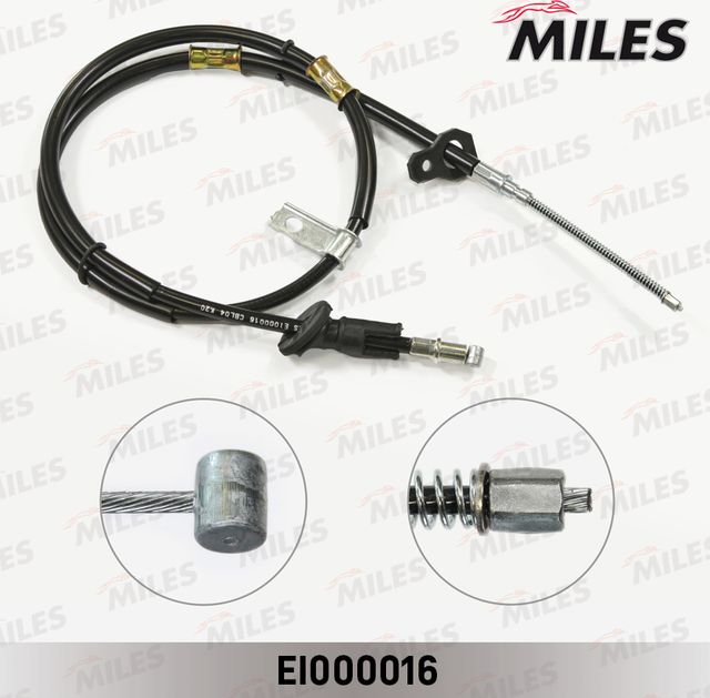 Трос ручника (тросик ручного тормоза) Miles. Артикул EI000016