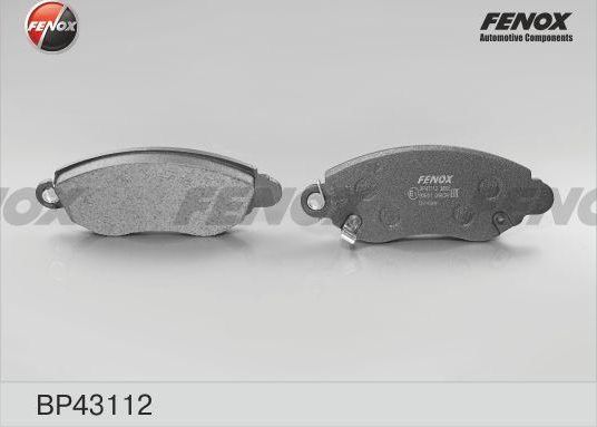 Тормозные колодки Fenox. Артикул BP43112