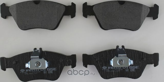 Колодки дискового тормоза передние для автомобилей (Intelli). Артикул D155E