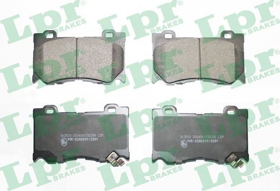 Тормозные колодки LPR. Артикул 05P2086