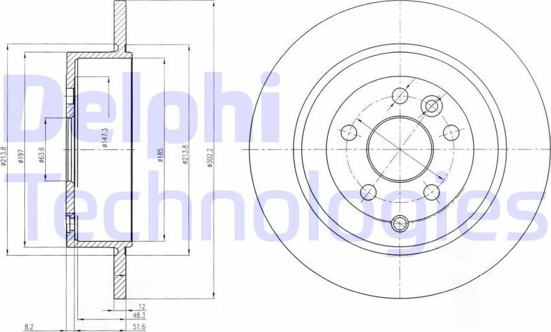 Тормозной диск Delphi. Артикул BG4124C