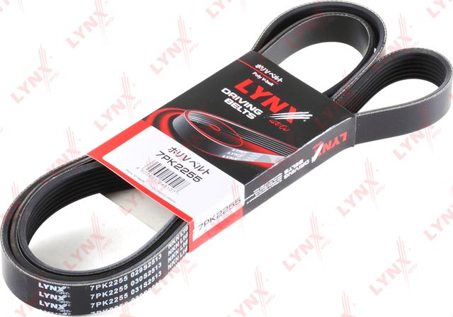 Приводной ремень поликлиновой LYNXauto для Dodge RAM III (DR/DH) 2002-2008. Артикул 7PK2255