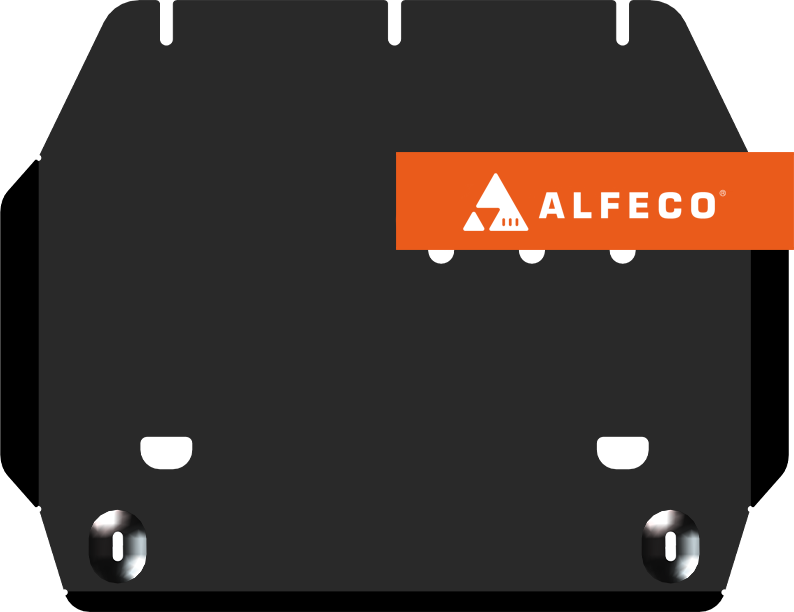 Защита Alfeco для картера и редуктора переднего моста Toyota Land Cruiser 300 2021-2026. Артикул ALF.24.133