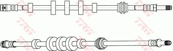 Тормозной шланг TRW. Артикул PHB617
