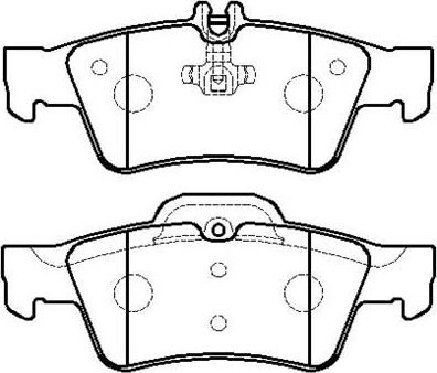 Тормозные колодки HSB задние для Mercedes-Benz S-Класс V (W221) 2005-2013. Артикул HP5194