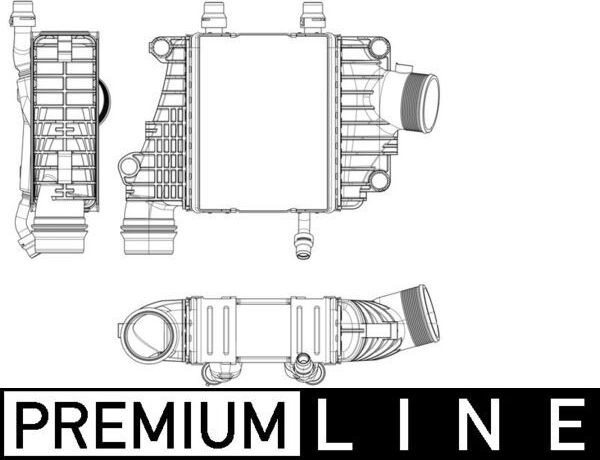 Интеркулер Mahle Premium. Артикул CI 410 000P