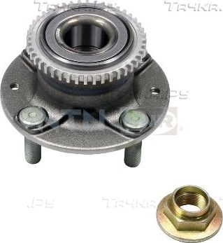 Ступица колеса с интегрированным подшипником NTN / SNR задняя для Mazda 323 V (BA) 1994-1998. Артикул R170.24