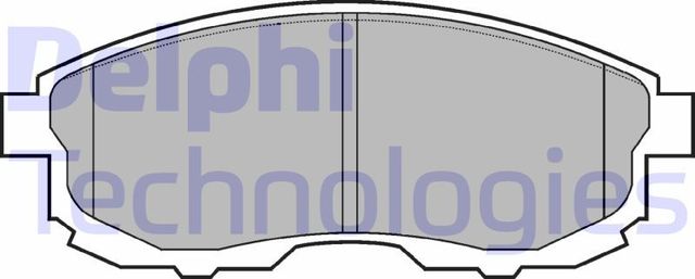 Тормозные колодки Delphi (Low-Metallic). Артикул LP812