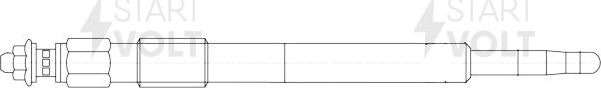 Свеча накаливания (накала) StartVOLT для Land Rover Discovery I 1989-1998. Артикул GLSP 108