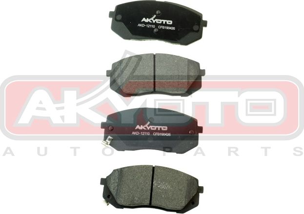 Тормозные колодки Akyoto. Артикул AKD-12110