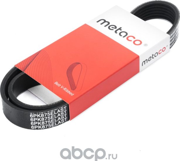 Ремень поликлиновой (Metaco). Артикул 6PK875ELAST