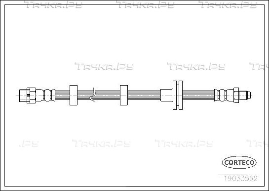 Тормозной шланг Corteco передний передний для Land Rover Range Rover III 2002-2012. Артикул 19033562