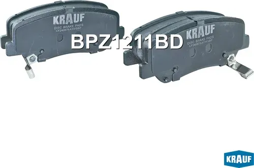 Колодки тормозные дисковые (Krauf). Артикул BPZ1211BD