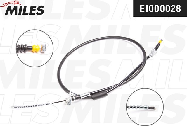 Трос ручника (тросик ручного тормоза) Miles. Артикул EI000028