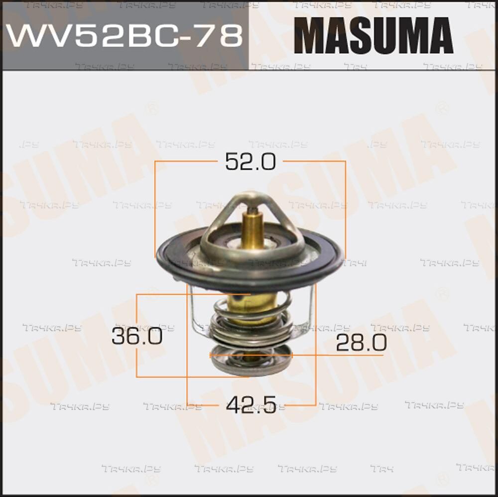 Термостат Masuma для Honda Accord V 1993-1998. Артикул WV52BC-78