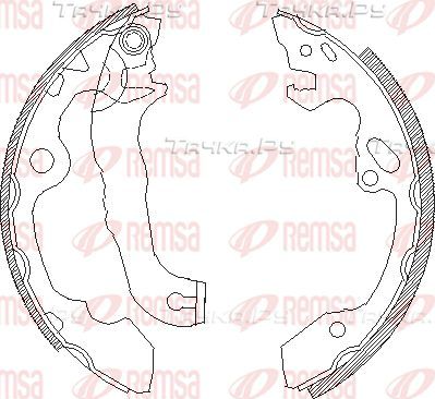 Тормозные колодки Remsa задние для Renault 12 1969-1980. Артикул 4040.00