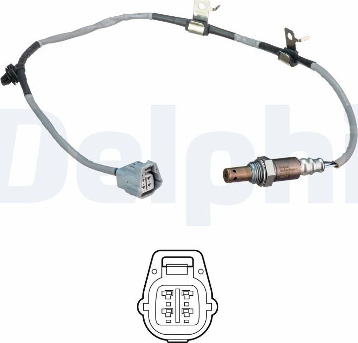 Лямбда-зонд (кислородный датчик) Delphi. Артикул ES21320-12B1