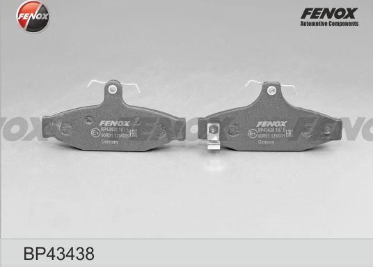 Тормозные колодки Fenox. Артикул BP43438