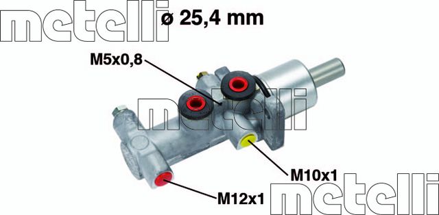 Тормозной цилиндр главный Metelli для Renault Trafic II 2001-2014. Артикул 05-0554