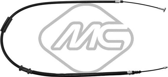 Трос ручника (тросик ручного тормоза) Metalcaucho правый для Fiat Tipo 160 1987-1995. Артикул 80477