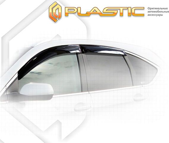 Дефлекторы СА Пластик для окон (Classic полупрозрачный) Honda CR-V IV 2012-2018. Артикул 2010030307565