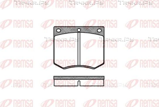 Тормозные колодки Remsa передние для Ford Taunus II 1975-1979. Артикул 0063.00