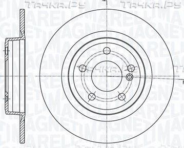 Тормозной диск Magneti Marelli. Артикул 361302040707