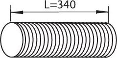 Гофра глушителя Dinex для Volvo  FMX 1998-2005. Артикул 82140