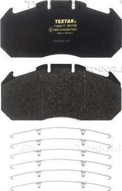 Тормозные колодки Textar передние/задние для Renault Magnum 2000-2013. Артикул 2913105