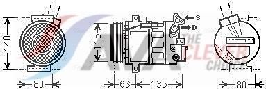 Компрессор кондиционера AVA ** CLEVER FIT ** для Renault Latitude I 2010-2015. Артикул RTAK485