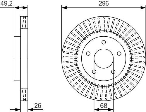 Тормозной диск Bosch. Артикул 0 986 479 T99