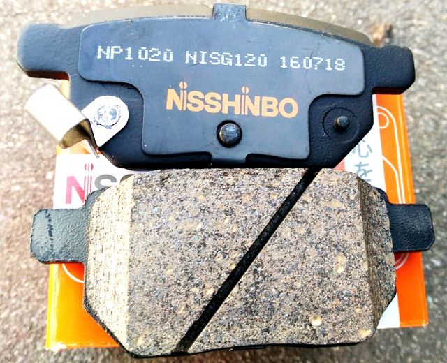 Тормозные колодки Nisshinbo задние для Great Wall Hover M4 2012-2017. Артикул NP1020