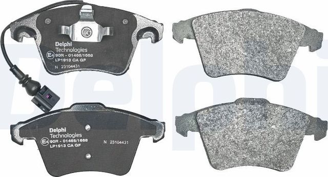 Тормозные колодки Delphi (Low-Metallic). Артикул LP1913