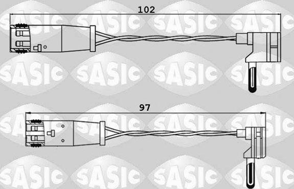 Датчик износа тормозных колодок  Sasic. Артикул 6236033