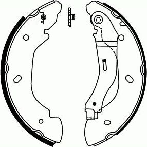 Тормозные колодки (стояночная тормозная система) SCT-Germany. Артикул SS 552