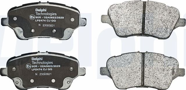 Тормозные колодки Delphi (Low-Metallic). Артикул LP2474