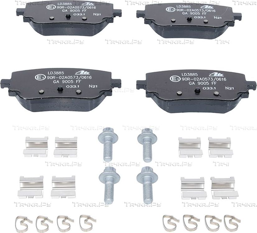 Тормозные колодки ATE Ceramic задние для Mercedes-Benz GLB I (X247) 2019-2026. Артикул 13.0470-3885.2