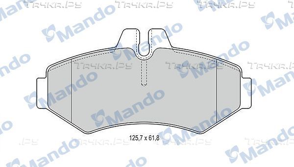 Тормозные колодки Mando. Артикул MBF015662