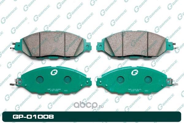 Колодки тормозные дисковые (G-Brake). Артикул GP01008