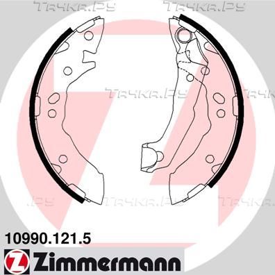 Тормозные колодки Zimmermann. Артикул 10990.121.5