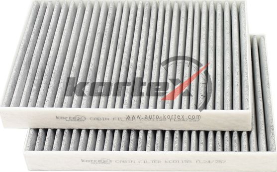 Фильтр салонный MERCEDES W221 (угольный) (к-т 2шт) (Kortex). Артикул KC0115S