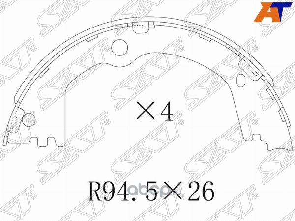 Колодки ручника KIA SPORTAGE 04-10HYUNDAI SANTA F (SAT). Артикул ST583052WA00