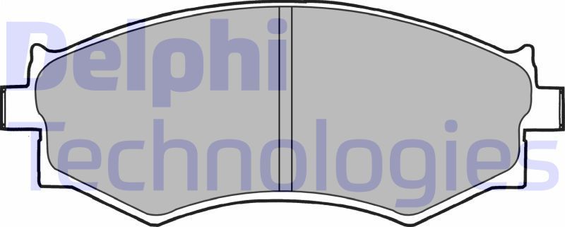 Тормозные колодки Delphi (Low-Metallic). Артикул LP1228