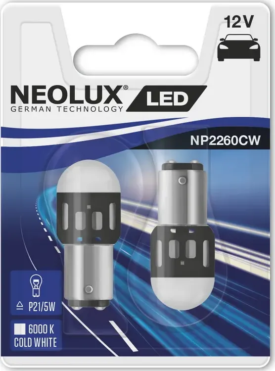 АЛАМПЫ NEOLUX ГС 1.2W 12V BAY15D10XBLI2NEOLX Neolux. Артикул NP2260CW02B