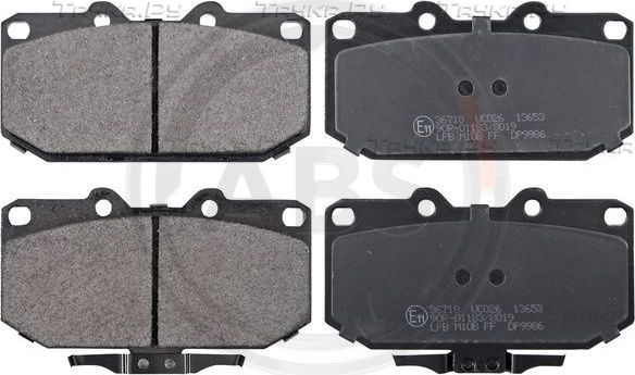 Тормозные колодки ABS передние для Nissan 300ZX II (Z32) 1990-1995. Артикул 36718