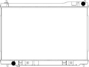 Радиатор охлаждения двигателя Sakura для Infiniti FX II (S51) 2008-2013. Артикул 3251-1007