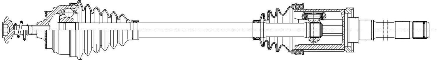 Полуось (привод в сборе, приводной вал) Trialli. Артикул AR 2644