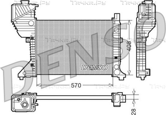 Радиатор охлаждения двигателя Denso (алюминий). Артикул DRM17016