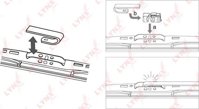 Щетка стеклоочистителя (дворник) LYNXauto задняя для Ford Fiesta V 2002-2010. Артикул LR28F